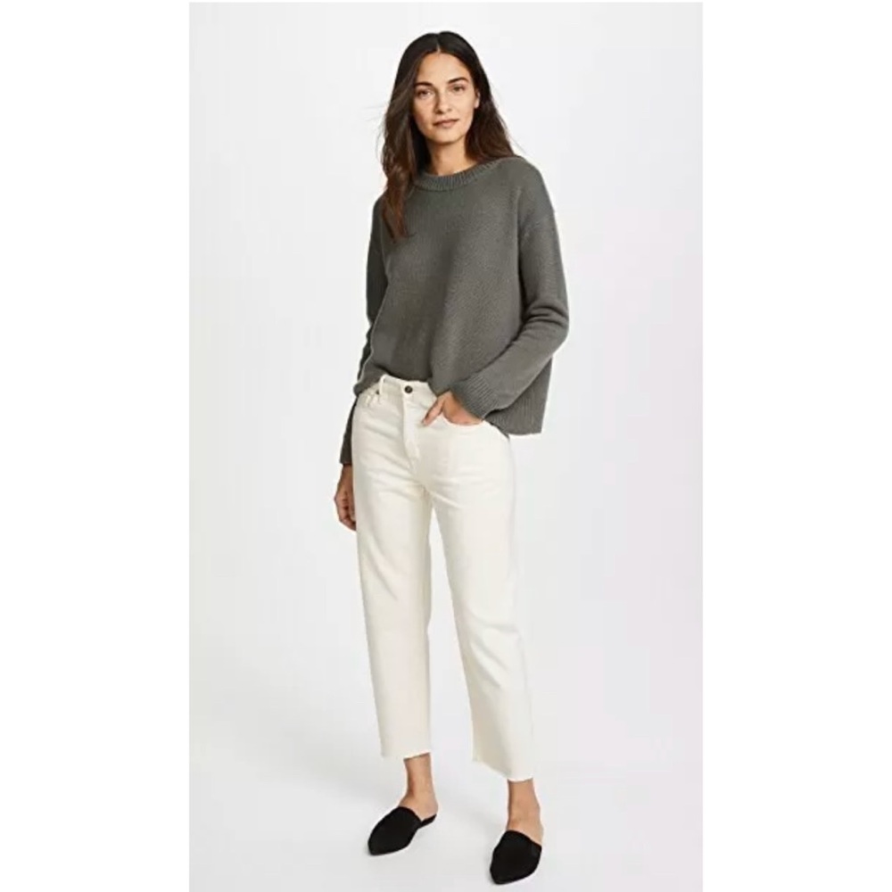 Vince White Cropped Ankle Jeans